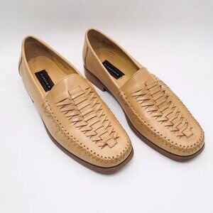 Florsheim 18246 Berkley Weave Beige Leather Casual Dress Shoes Loafers Sz 10.5D